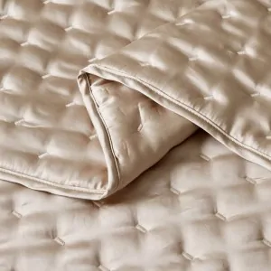 LIOLIOS HOME BEDCOVER IN BEIGE 100% TENCEL FABRIC IN LEFKO KORINTHOS