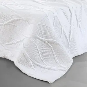 BEDSPREAD KING SIZE LILLY WHITE