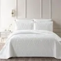 bed with white bedspread lilly by liolios home in lefko store in Corinth, Peloponnese
