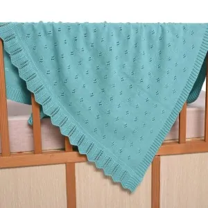 blanket for baby crib aqua color liolios home in greece