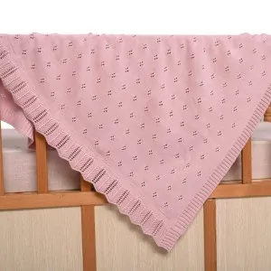PINK BABY CRIB BLANKET IN LEFKO SHOP KORINTHOS