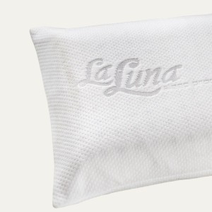 WHITE BABY PILLOW 100 NATURAL LATEX AND COTTON WITH DIMENSIONS: 30x40x6.5 cm