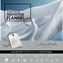 ΑΔΙΑΒΡΟΧΟ ΚΑΛΥΜΜΑ ΣΤΡΩΜΑΤΟΣ FLANNEL εικόνα που γράφει mattress protector flannel