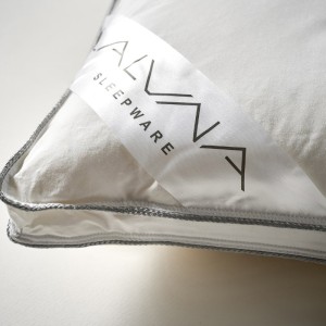 sleeping pillow made of 100% cotton percale with a 233-thread count, down-proof and quilted in corinth