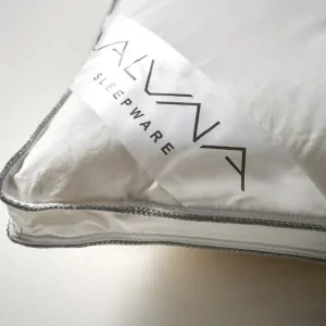 sleeping pillow made of 100% cotton percale with a 233-thread count, down-proof and quilted in corinth