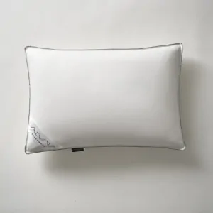 GOOSE FEATHER AND DOWN PILLOW white