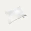 20% goose down and 80% feather sleeping pillow quilted and white