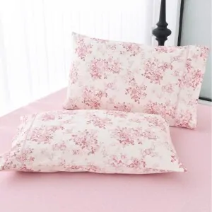 queen bed sheets with pillow cases liolios home samira roses in leuko shop corinth