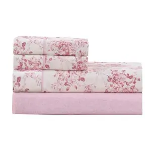 bed sheets Color: pink roses