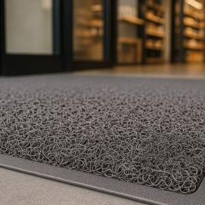 πατάκι εισόδου καταστήματος επαγγελματικό σκληρής χρήσης σπαγγετι γκρι