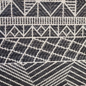 4-seasons grey, black and white mat hallway rug with patterns from Lefko Corinth Peloponnese