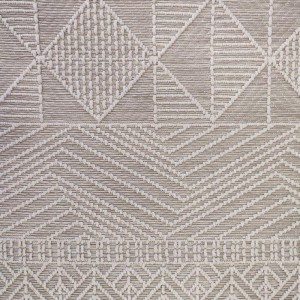 4-seasons carpet, beige-off-white, rhombus and line patterns, from Lefkos Corinth, Peloponnese