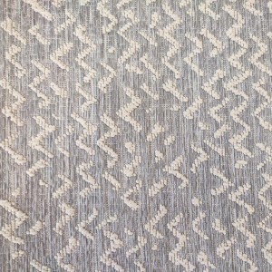 WICKER HALLWAY RUG ECRU GREY SMALL WAVES