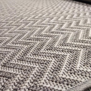 WICKER RUG BEIGE ZIG ZAG 4 SEASONS