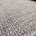 4 SEASON RUG ON OFFER  BEIGE GREY discreet stripes and small embossed designs
