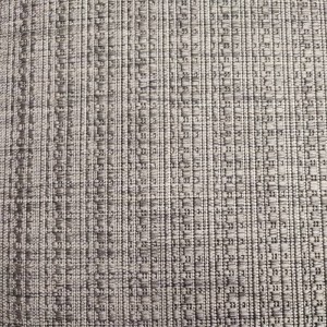 WICKER RUG BEIGE GREY with small stripes