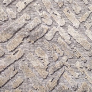 WICKER RUG ECRU GREY BRICKS PATTERN MAMBO COLORE COLORI