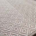 4 SEASON RUG ON OFFER ECRU BEIGE SQUARE DIAMONDS 2 SHADES LEFKO KORINTHOS