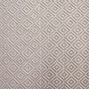 WICKER RUG ECRU BEIGE SQUARE DIAMONDS 2 SHADES