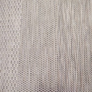 WICKER RUG BEIGE WITH GREY DETAILS