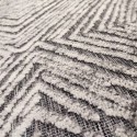 SYNTHETIC RUG ON OFFER GREY WITH ECRU LARGE SQUARES RELIEF 160X230