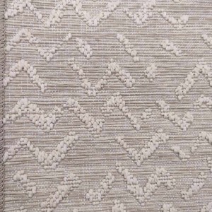 WICKER RUG BEIGE ECRU SMALL WAVES