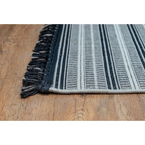 Color: wicker in shades of beige, gray, black with stripes and squares