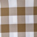 BEIGE LARGE CHECKED TABLECLOTH WITH SQUARE METER