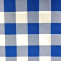 BLUE LARGE CHECKED TABLECLOTH IN GREECE