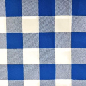 BLUE LARGE CHECKED TABLECLOTH IN GREECE
