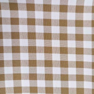 BEIGE SMALL CHECKED TABLE CLOTH PROFESSIONAL USE