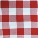 RED MEDIUM CHECKED TABLECLOTH PROFESSIONAL USE IN GREEK TAVERNS