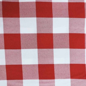 RED MEDIUM CHECKED TABLECLOTH PROFESSIONAL USE IN GREEK TAVERNS
