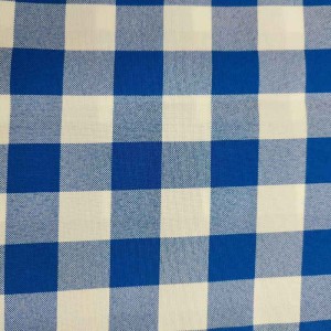 BLUE MEDIUM CHECKED TABLECLOTH PROFESSIONAL USE IN GREECE