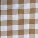 BEIGE MEDIUM CHECKED TABLE CLOTH PROFESSIONAL USE