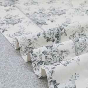 Lucia bed set by greek brand Liolios Home grey floral in lefko shop