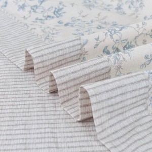 TAMARA bed set by greek brand Liolios Home ciel floral in lefko shop