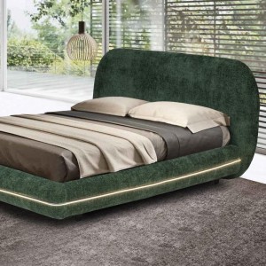 modern bedroom with bed planet from bedart new collection