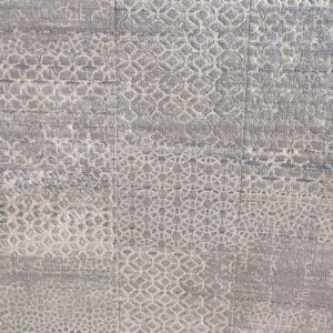 SYNTHETIC ECO RUG GEOMETRIC PATTERN GRAY 1