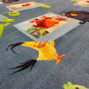 RUG KIDS ROOM BLUE ANIMALS