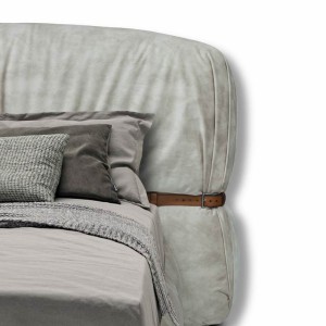 modern wooden bed TEXAS with headboard BY GREEK MANUFACTURER BED ART