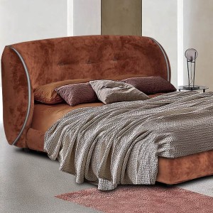 modern bedroom with brown bed mountain from bedart new collection SERIES AT LEFKO