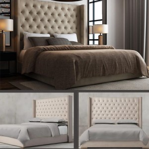 BED MANHATTAN WITH IMPRESSIVE HEADBOARD