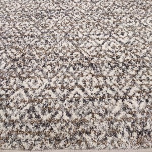 MODERN DURABLE CARPET OFFER PIXEL BY DECOSTAR GREY AND BEIGE PATTERN WITH SMALL SQUARES