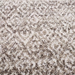 SOFT DURABLE  RUG PIXEL BEIGE & WHITE PATTERN 170 OFFER