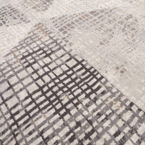 SOFT RUG BELLAGIO GREY ABSTRACT 103390 DURABLE CARPET OFFER