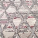 SOFT RUG LIMNOS GREY PINK SQUARES 33771-955 OFFER