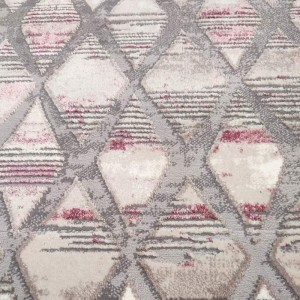 SOFT RUG LIMNOS GREY PINK SQUARES 33771-955 OFFER