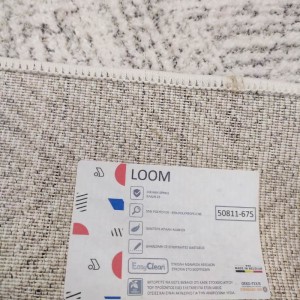 SOFT RUG loom GREY white from belgium on offer at lefko korinthos shop