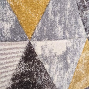 Dimensions: 160X230 YELLOW CARPET DALI WITH GEOMETRIC PATTERN NEWPLAN